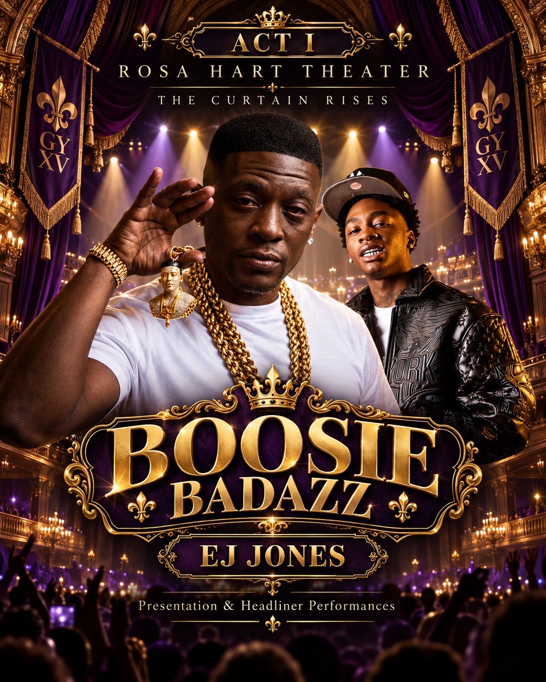 Approved Boosie BadAzz and EJ Jones performance artwork